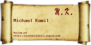 Michael Kamil névjegykártya